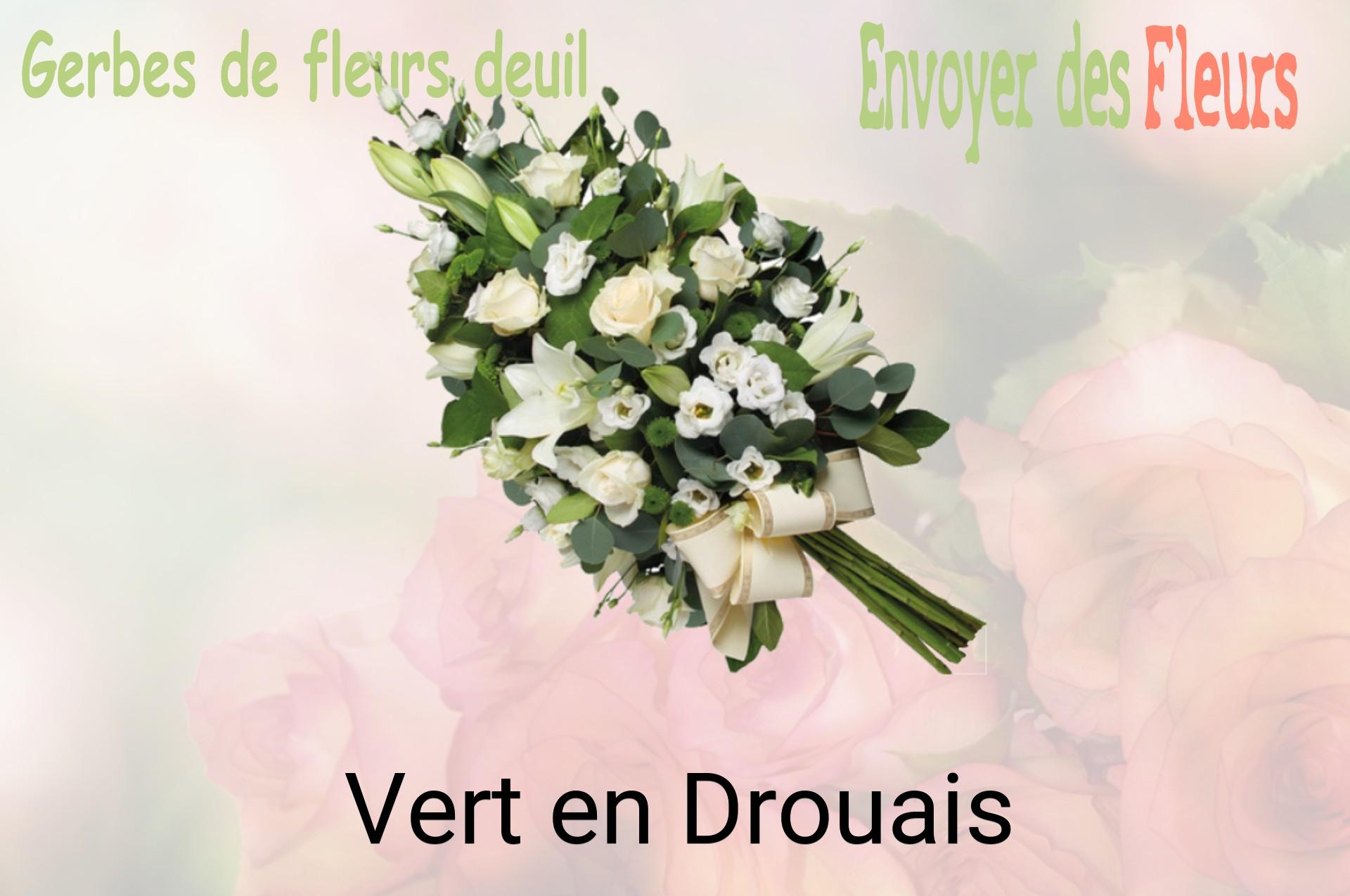 Gerbe de fleurs de deuil livrée à Vert-en-Drouais